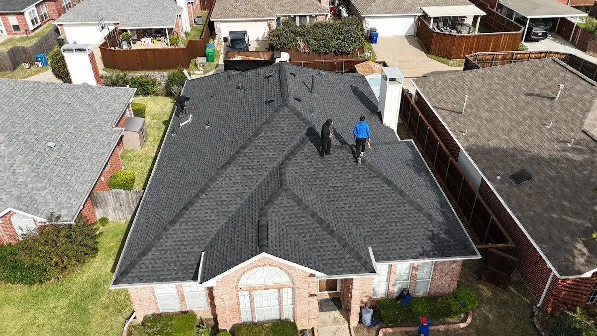 Commercial Roofing work in progress on a Rancho Cordova property